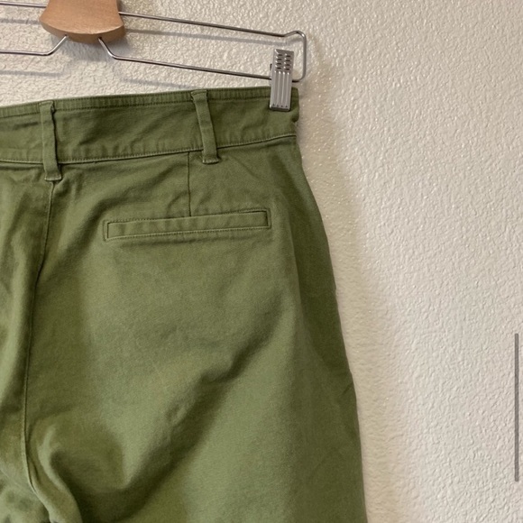 Madewell Olive Wide Leg Crop - Picture 2 of 8